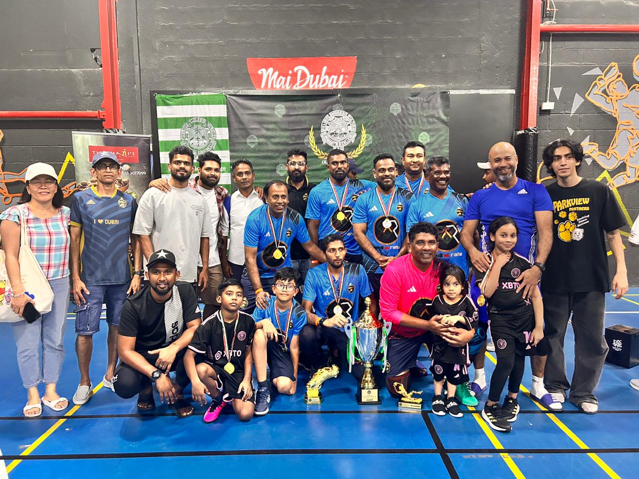 T.B. Jayah Zahira College clinched the Championship of Inter-School Youth and Masters Tournament Organized by Old Benedicts in UAE.