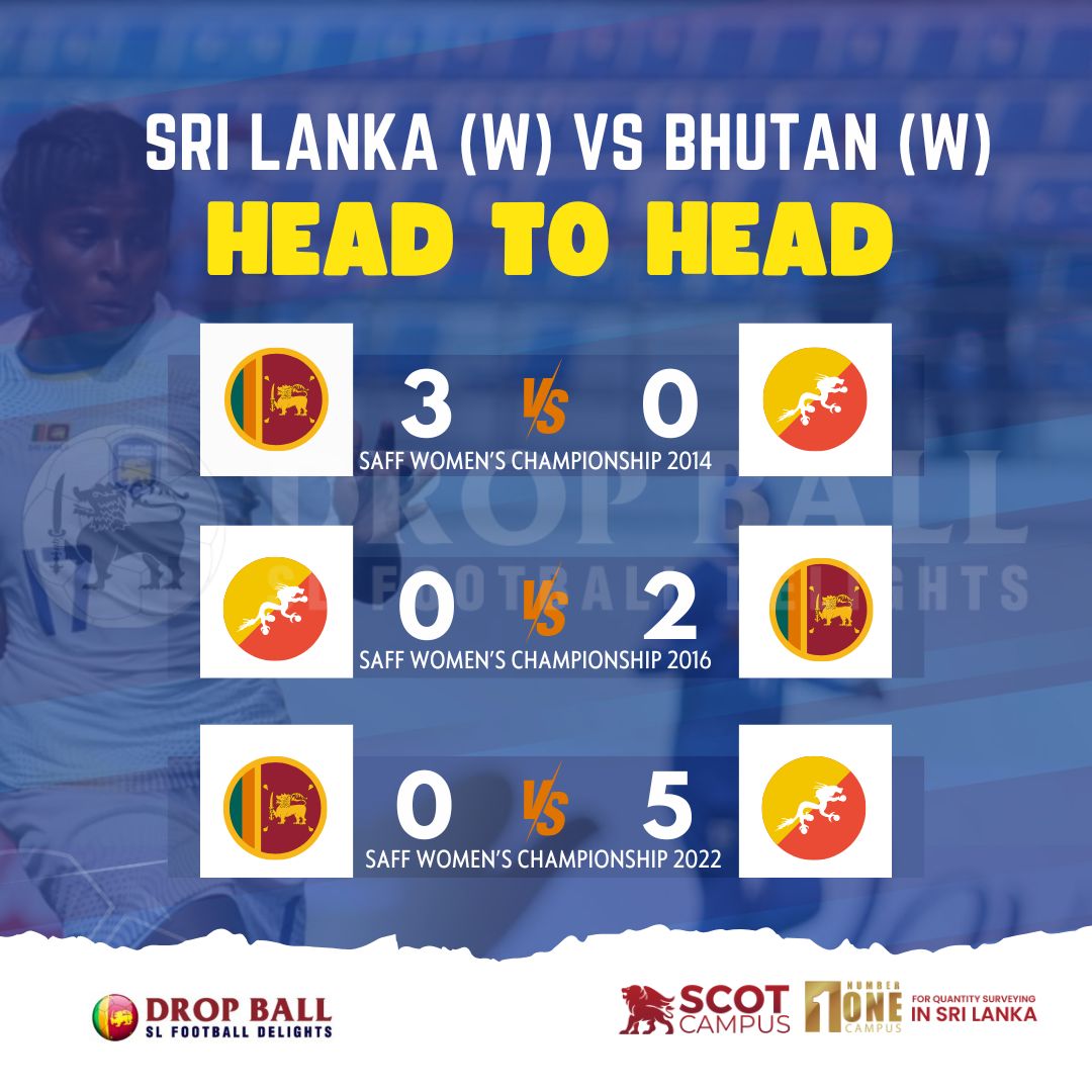 Sri Lanka vs Bhutan: Head-to-Head in SAFF Women’s Championship